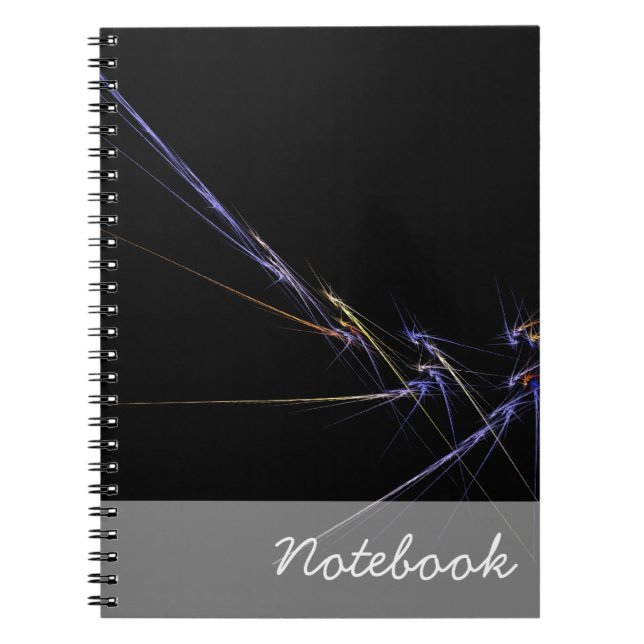 Caderno Espiral Notebook abstrato (Frente)