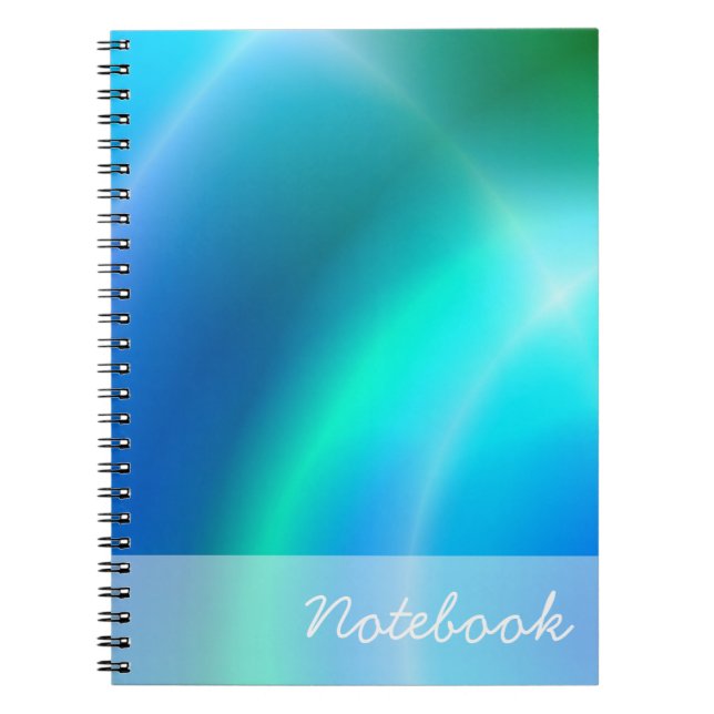 Caderno Espiral Notebook abstrato (Frente)