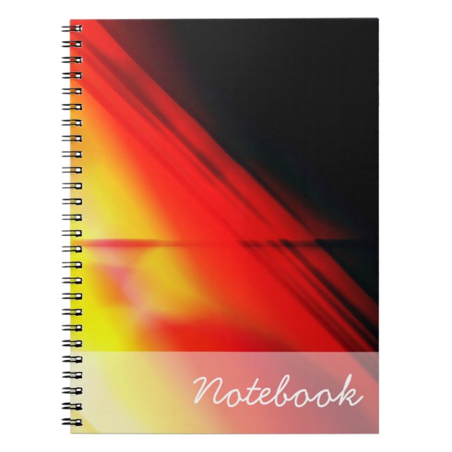 Caderno Espiral Notebook abstrato (Frente)