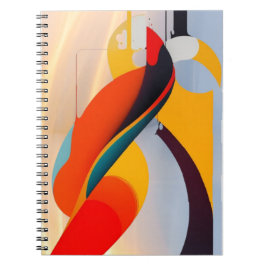 Caderno Espiral Notebook #abstrato Art