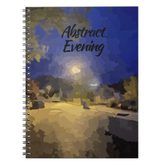 Caderno Espiral Notebook Abstrato Evening