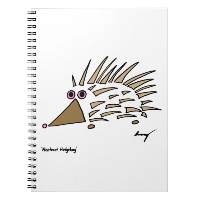 Caderno Espiral Notebook Abstrato Hedgehog (Frente)