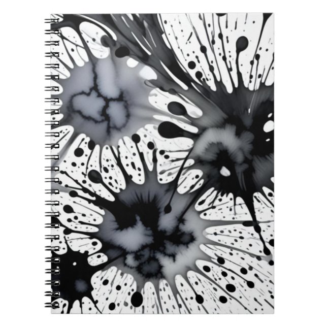 Caderno Espiral Notebook Abstrato Inkburst (Frente)