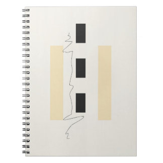 Caderno Espiral Notebook Abstrato minimalista moderno
