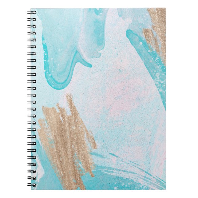 Caderno Espiral Notebook Abstrato Watercolor (Frente)
