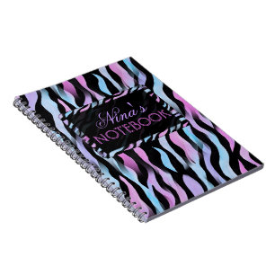 Caderno Espiral Notebook Abstrato Zebra Stripes