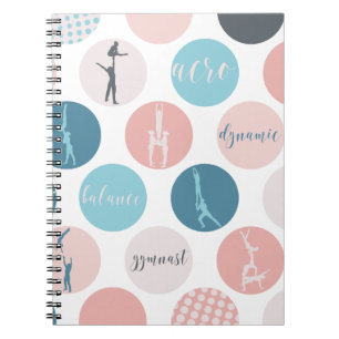 Caderno Espiral Notebook Acrobatic Gymnastics Bubble