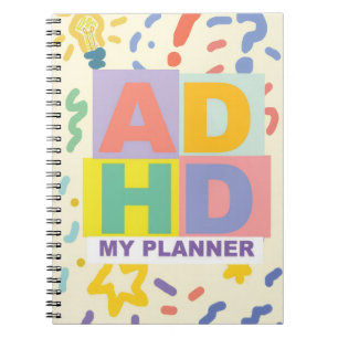 Caderno Espiral Notebook ADHD Planner