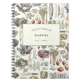 Caderno Espiral Notebook Adolphe Millot Vegetable Kitchen Recebe