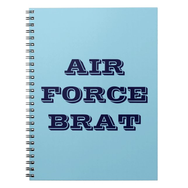 Caderno Espiral Notebook Air Force Brat (Frente)