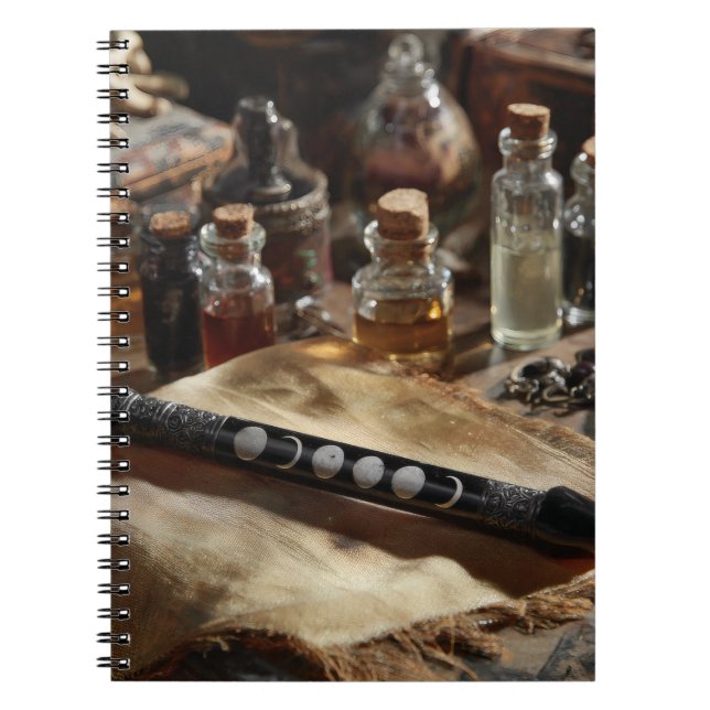 Caderno Espiral Notebook Alchemy Moon Phases Potion (Frente)