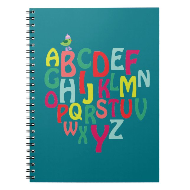 Caderno Espiral Notebook Alfabet (Frente)