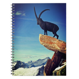 Caderno Espiral Notebook Alpino Ibex Statue Spiral