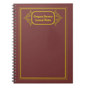 Caderno Espiral Notebook amarelo com estrutura ortográfica