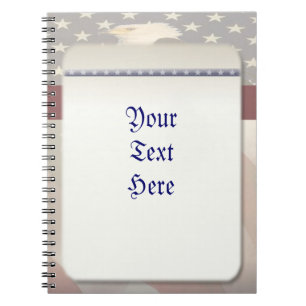 Caderno Espiral Notebook American Freedom