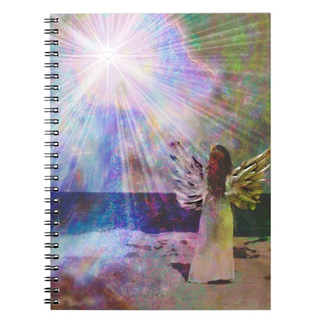 Caderno Espiral Notebook Angel Celestial Magical Beach Small (Frente)