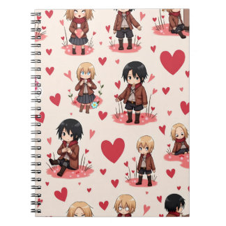 Caderno Espiral NOTEBOOK ANIME DO dia de os namorados