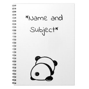 Caderno Espiral Notebook Anti-Social Panda Bear