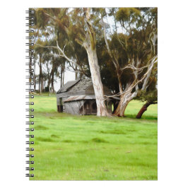 Caderno Espiral Notebook antigo de piral em forma de madeira