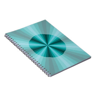 Caderno Espiral Notebook Aqua de ilusão óptica