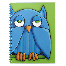 Caderno Espiral Notebook Aqua Owl verde 2