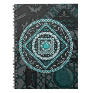 Caderno Espiral Notebook Aquarius Mandala