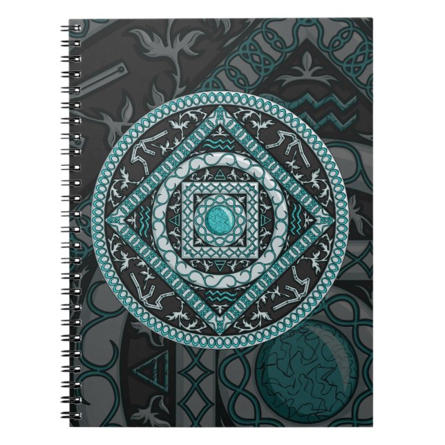 Caderno Espiral Notebook Aquarius Mandala (Frente)
