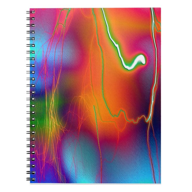 Caderno Espiral Notebook arco-íris relâmpago (Frente)