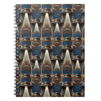 Caderno Espiral Notebook Art Deco UFO
