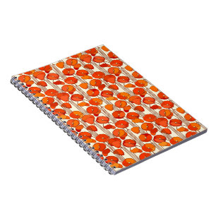 Caderno Espiral Notebook Art Nouveau Poppies Photo