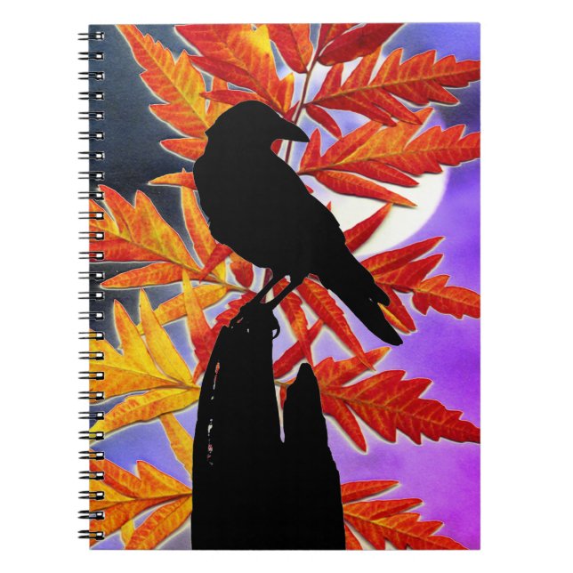 Caderno Espiral Notebook Artsy Crow (Frente)