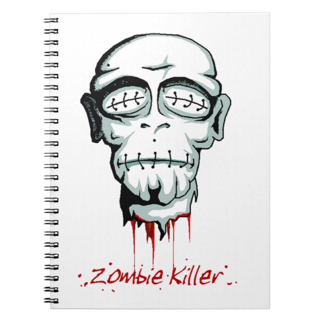 Caderno Espiral Notebook assassino Zombie (Frente)