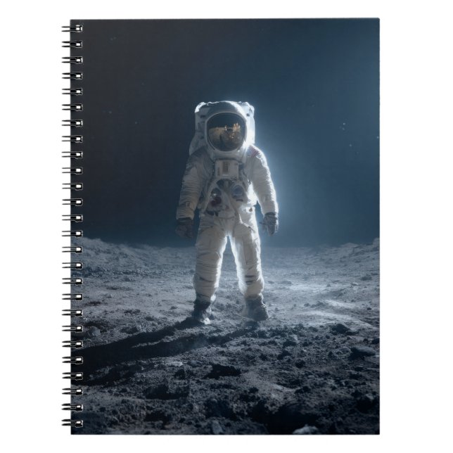 Caderno Espiral Notebook Astronauta Moon Landing (Frente)