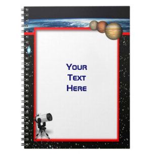 Caderno Espiral Notebook astronômico