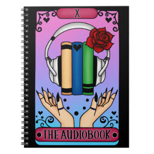 Caderno Espiral Notebook Audiobook Tarot