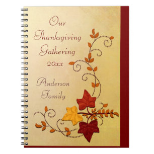 Caderno Espiral Notebook Autumn Elegance