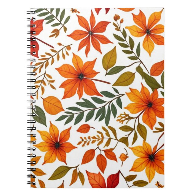 Caderno Espiral Notebook Autumn & Leaves (Frente)