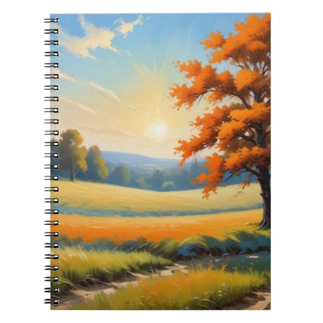 Caderno Espiral Notebook Autumn Scense Spiral (Frente)