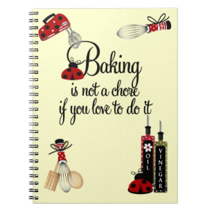 Caderno Espiral Notebook Baking Lady Bug