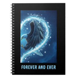 Caderno Espiral Notebook Bald Eagle Heart Love 2