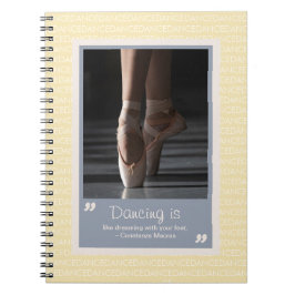 Caderno Espiral Notebook Balé Dream Dance