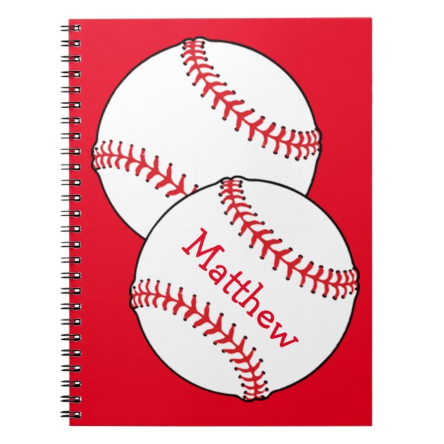 Caderno Espiral Notebook Baseball (Frente)