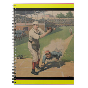 Caderno Espiral Notebook Baseball Poster