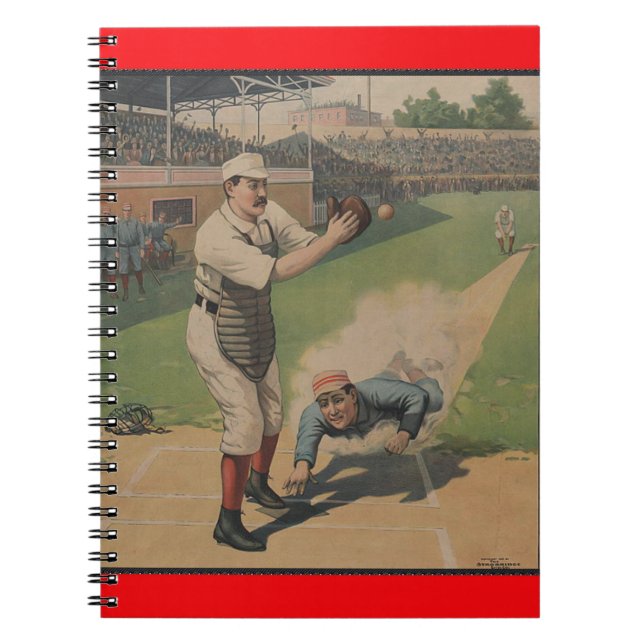 Caderno Espiral Notebook Baseball Poster (Frente)
