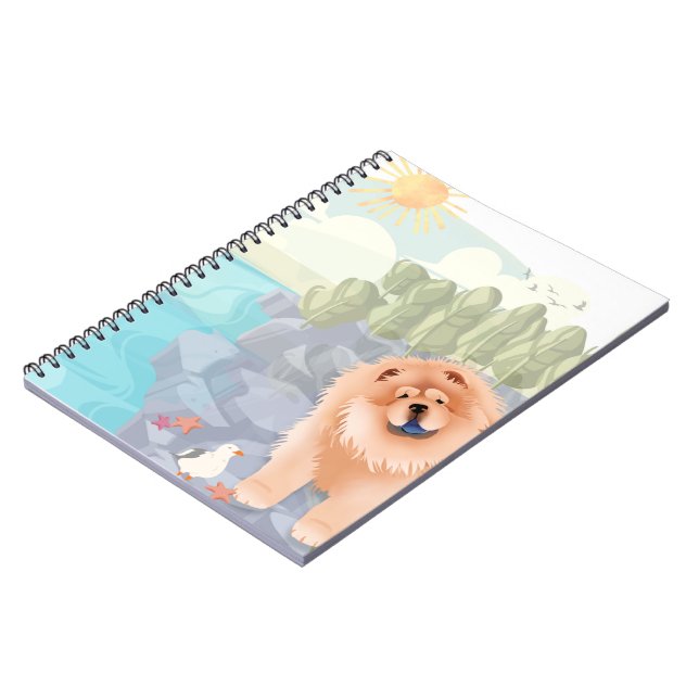 Caderno Espiral Notebook BEACH CHOW (Left Side)
