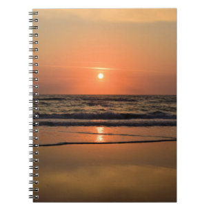 Caderno Espiral Notebook Beach Sunrise