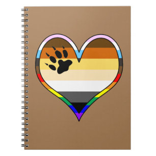 Caderno Espiral Notebook Bear Pride Heart