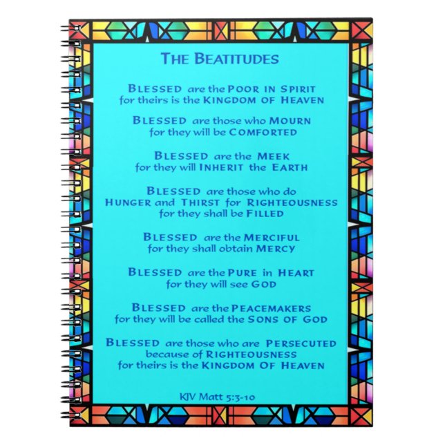 Caderno Espiral Notebook Beatitudes (Frente)