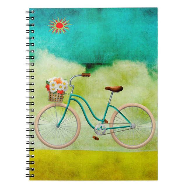 Caderno Espiral Notebook Bicicleta (Frente)