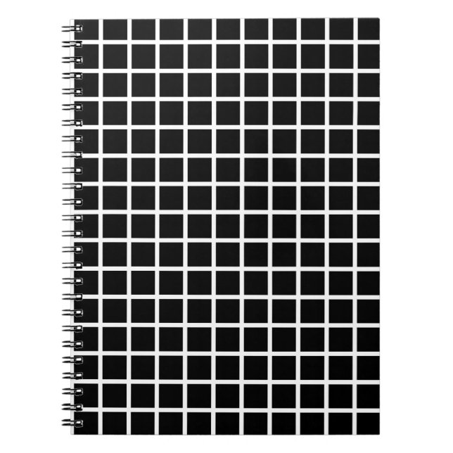 Caderno Espiral Notebook Black Grid (Frente)